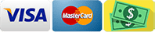 Visa MasterCard cash payment options