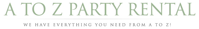 Party equipment and rentals banner